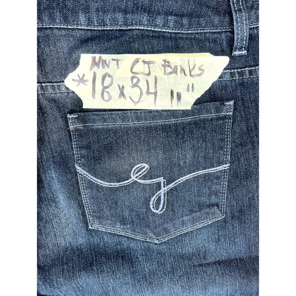 NWT CJ Banks mid waisted barely bootcut jeans size 18 long x34 - Picture 6 of 6